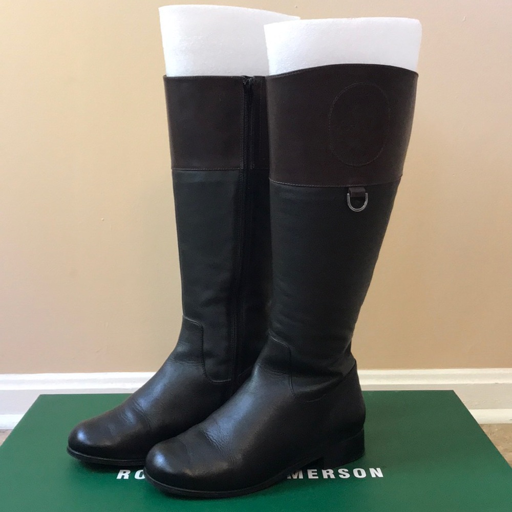 Ros Hommerson Chip-M Black/Brown Wide Calf Boot